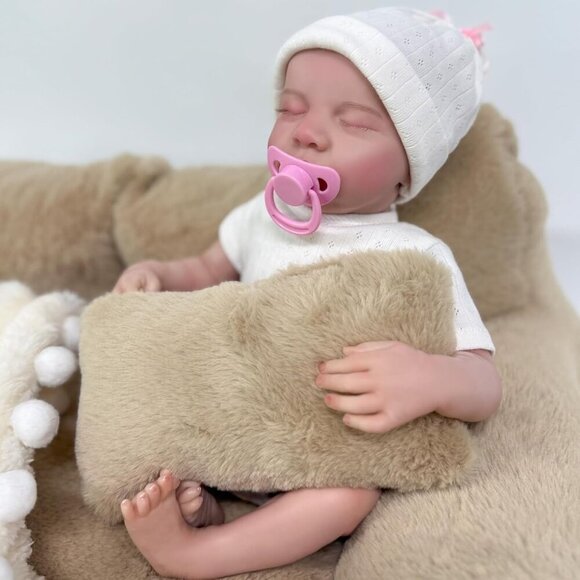 🆕Reborn Baby Dolls 18Inch Realistic Baby Girl Soft Vinyl Newborn Baby Dolls - Picture 5 of 9